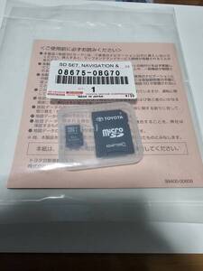 トヨタ純正SDナビ用地図更新SDカード　08675-0BG70　新品 最新2024秋版