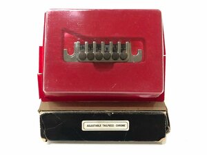 〇【中古】Gibson Customizing Parts ADJUSTABLE TAILPIECE ギブソン パーツ アジャスタブルテールピース クローム 70年代 同梱不可 1スタ