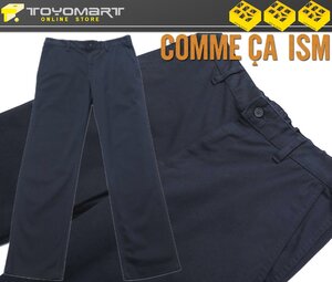 2069●コムサイズム COMME CA ISM●新品　PI14　レギュラーフィット ストレッチ チノパンツ　ネイビー/L　定価7590円