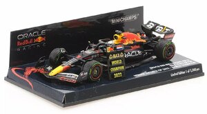 ミニチャンプス 1/43 レッドブル F1 RB18 #1 フェルスタッペン 鈴鹿 日本GP 2022 優勝 ピットボード付き MINICHAMPS RED BULL ミニカー