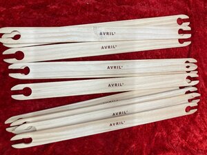 01-22-919 ◎AK AVRIL アヴリル 織機 織り機用 シャトル 46cm 50cm幅用　10点セット 手芸用品 ハンドメイド材料