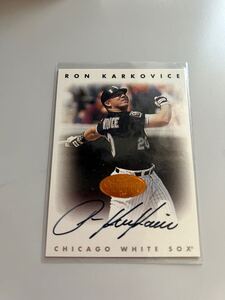 1996 Leaf Signature Auto サイン　Bronze Ron Karkovice