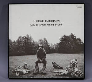 George Harrison/ジョージ・ハリスン All Things Must Pass BOX入 3枚組LPレコード 赤盤 ポスター付 The Beatles ビートルズ