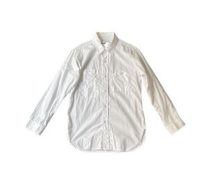 米国製 MADE IN USA エンジニアードガーメンツ ENGINEERED GARMENTS 山ポケ ガチャ ワークシャツ ホワイト サイズ1 [e2-0013]