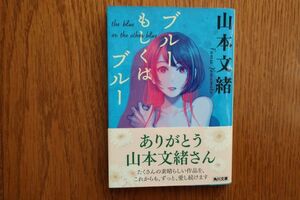 ブルーもしくはブルー　山本文緒 著　新装版　角川文庫　帯付き