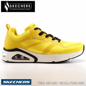 新品 未使用 スケッチャーズ 27.0cm SKECHERS TRES-AIR UNO -REVOLUTION-AIRY 183070-YEL トレスエア ウノ レボリューションエアリー