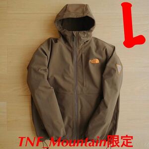 ノースフェイスマウンテン限定 ソフトシェルフーディ【Lasting Quality V3 Hoodie】ブラウン【Lサイズ】NP72301R 直営店限定 スタンダード