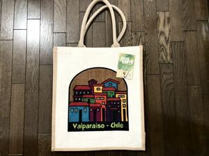 ★ チリ CHILE パタゴニア PATAGONIA バルパライソ BALPARAISO ★ エコバッグ ECO BAG JUTE 麻 ★