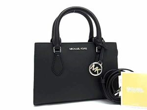 ■新品■未使用■ MICHAEL KORS マイケルコース レザー 2WAY ハンドバッグ トート ショルダーバッグ クロスボディ ブラック系 BL4547