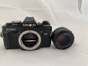 ◆動作品◆ MINOLTA X-700 ＋ New MD 50mm F1.7 一眼レフカメラ 標準レンズ ♯2408141