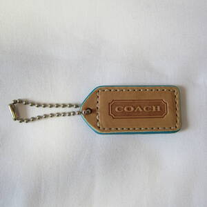 COACH　コーチ　タグ　キーホルダー　チャーム　　レザー　バッグチャーム 