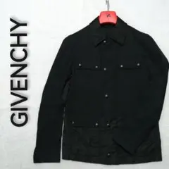 ♂中古・異素材切替ジャケット♂【GIVENCHY　ジバンシィ】Wジップ　44　黒