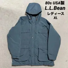 80s USA製 L.L.Bean マウンテンパーカー 中綿入り レディースXL