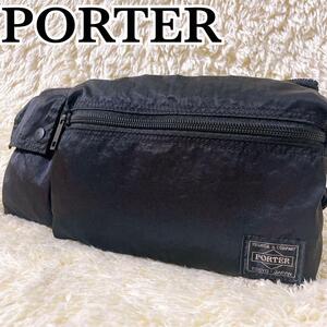 入手困難 PORTER RING WAIST BAG S ポーター 吉田カバン リング ウエストバッグ S ボディバッグ ナイロン ブラック 男女兼用