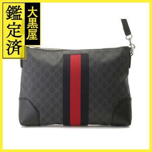 GUCCI　グッチ　GGスプリーム　ショルダーバッグ　ウェブストライプ　474139　2148103717055　【205】