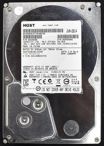 日立 HGST HUA722010CLA330 P/N 0A39289 MLC JPT3EA (1TB SATA300 HDD 2014年製造 (Cristal DiscInfo 正常) 使用時間 35100H (管:PH20