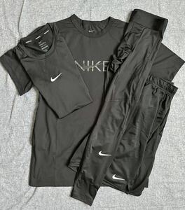 NIKE 新品未使用 NEWMODEL2024 Dri-FIT UV プロテクション ショートスリーブ フィットネストップトレーニングウェア４セット