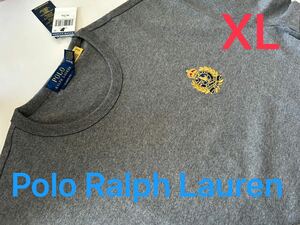 【送料無料】新品 Polo Ralph Lauren ポロラルフローレン★メンズ 半袖 クールネック Ｔシャツ（ XL サイズ）グレー