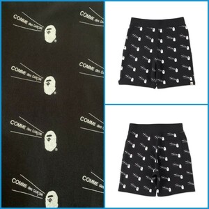 A BATHING APE x CDG SWEAT SHORTS