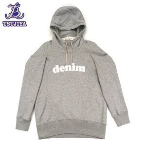 JUNYA WATANABE コムデギャルソン　『denim』プリントプルオーバーパーカー　グレー　＃S　メンズ　中古A【辻屋質店A2856】