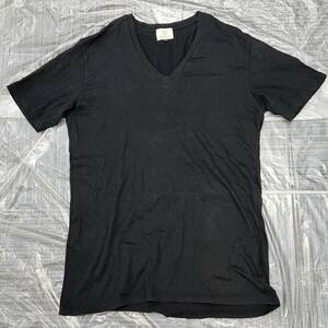 BEAUTY&YOUTH ビューティーアンドユース ユナイテッドアローズ Tシャツ 半袖 Ｖネック ブラック サイズL No431