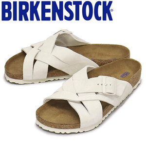 BIRKENSTOCK (ビルケンシュトック) 1024534 LUGANO SFB ルガーノ ソフトフットベッド スエードレザーサンダル ANTIQUE WHITE レギュラー幅