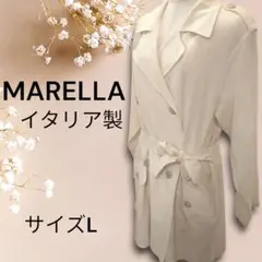 【イタリア製】 MARELLA マレーラ トレンチコート スプリングコート L