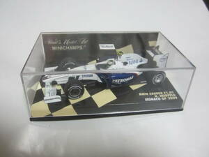 即決 PMA ミニチャンプス 1/43 BMW ザウバー F1.09 №6 モナコGP ニック・ハイドフェルド ミニ誕生仕様