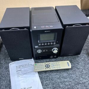 【DD817】ソニー SONY マイクロハイファイコンポ CMT-M35WM / SS-CM35 2011年製 現状品　CD MD カセット システムコンポ 