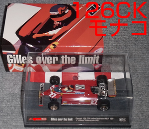 KBB01 KB別注 1/43 フェラーリ 126CK turbo ビルヌーブ モナコGP 1981 Gilles over the limit FERRARI 国際貿易