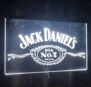 LED ネオンサイン 看板 ガレージ雑貨 LED照明 ジャックダニエル バナー 旗 タペストリー フラッグ アメリカン JACK DANIEL