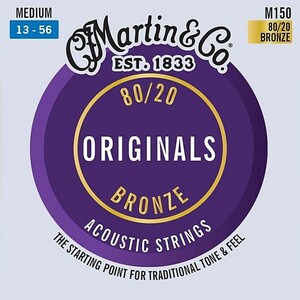 Martin Original M150 Medium 013-056 80/20 Bronze マーチン アコギ弦