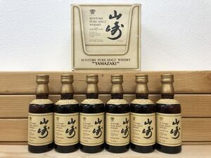 SUNTORY YAMAZAKI サントリー 山崎 12年 ピュアモルト 6本セット 響マーク 三島郡 島本町 大字山崎 ミニボトル ウイスキー 43％ 50ml 箱付