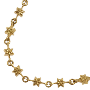 CHROME HEARTS クロムハーツ 22K TINY STAR CHAIN/タイニースターチェーン16inch オールド/ゴールドネックレス