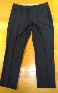 アディダス adidas EX STRETCH ACTIVE スリーストライプス アンクルパンツ Tiro 9 Pants SIZE:88 黒 送料510円～