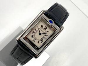 【 メーカー保証有り! 】 Cartier / カルティエ タンクバスキュラント 純正革バンド・純正尾錠付き！ 42069CD クオーツ