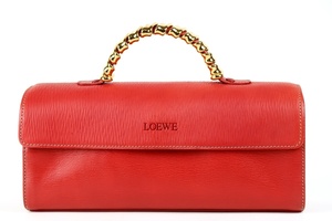 【超美品】LOEWE ロエベ ベラスケス ツイスト金具 ハンドバッグ ヴィンテージ レディース 【IA66】