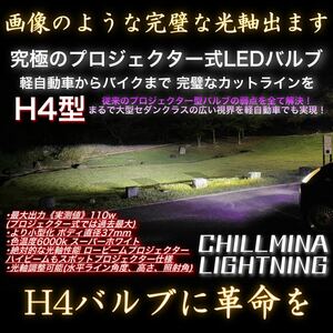 H4 LED ヘッドライト Y3PRO プロジェクター カットライン 最強出力 車検対応 カットライン 光軸調整 ハイパワー 110w 6000k 12v 24v