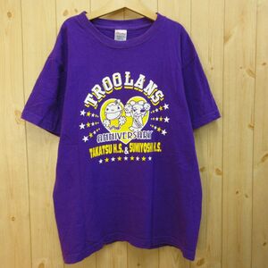 ◎LANDERS&TROOPERS チアリーダー 茅ヶ崎 住吉◆半袖 Tシャツ ユニフォーム ダンス チアリーディング◆パープル Sサイズ◆A2264