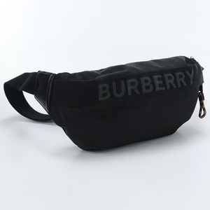 中古良品バーバリーBURBERRY ベルトバッグ ボディバッグ 8025668 ブラック ランク：A us-2 メンズ