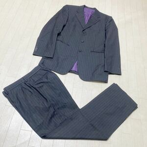 3821☆ Paul Smith ポールスミス セットアップ スーツ ドレス ビジネス メンズ M ダークグレー ストライプ