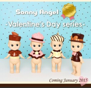 ソニーエンジェル　バレンタイン　2015年　４種類　新品　チョコレート Sonny Angel　キューピー　ミニフィギュア