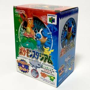 ニンテンドウ64 ポケモンスタジアム GBパック同梱版 痛みあり ポケモン NINTENDO 64 Pokemon Stadium Transfer Pak Set (JPN) CIB Tested