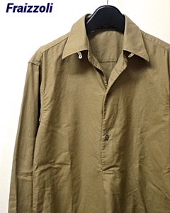 36/14【Fraizzoli pullover shirt フライツォーリ プルオーバーシャツ コットン シャツ 聖林公司 イタリア製 MADE IN ITALY】