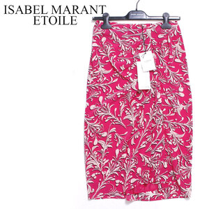 【タグ付・新品・定価52,800円】ISABEL MARANT ETOILE COLETTE SKIRT 34 ピンク イザベルマランエトワール シャーリング スカート