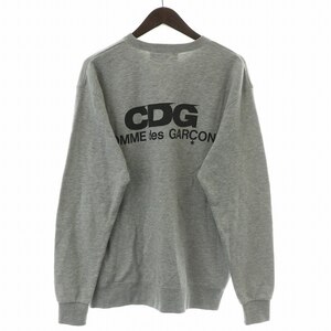 コムデギャルソン COMME des GARCONS CDG LOGO SWEATSHIRT ロゴスウェット トレーナー 長袖 クルーネック ストレッチ ロゴ バックプリント