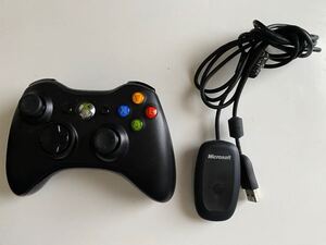 Xbox 360 wireless Controller Microsoft ワイヤレスコントローラー＋レシーバー 純正品 マイクロソフト