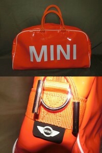 ★激レア USA購入 人気の車種【MINI】オレンジが鮮やかな エナメルバック オレンジ 中古品★