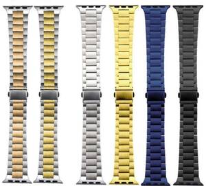 アップルウォッチ Apple Watch ステンレス　メタル　ベルト　色選べる7 6 5 4 3 2 seシリーズ対応　38mm 40/41mm 42mm、44/45mm用