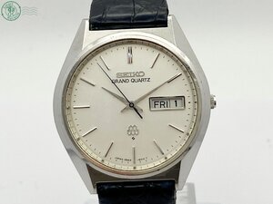 AL0608272　◇ 1円～! SEIKO セイコー 9943-8010 GRAND QUARTZ グランドクォーツ デイデイト アナログ ラウンド 革ベルト 腕時計 中古